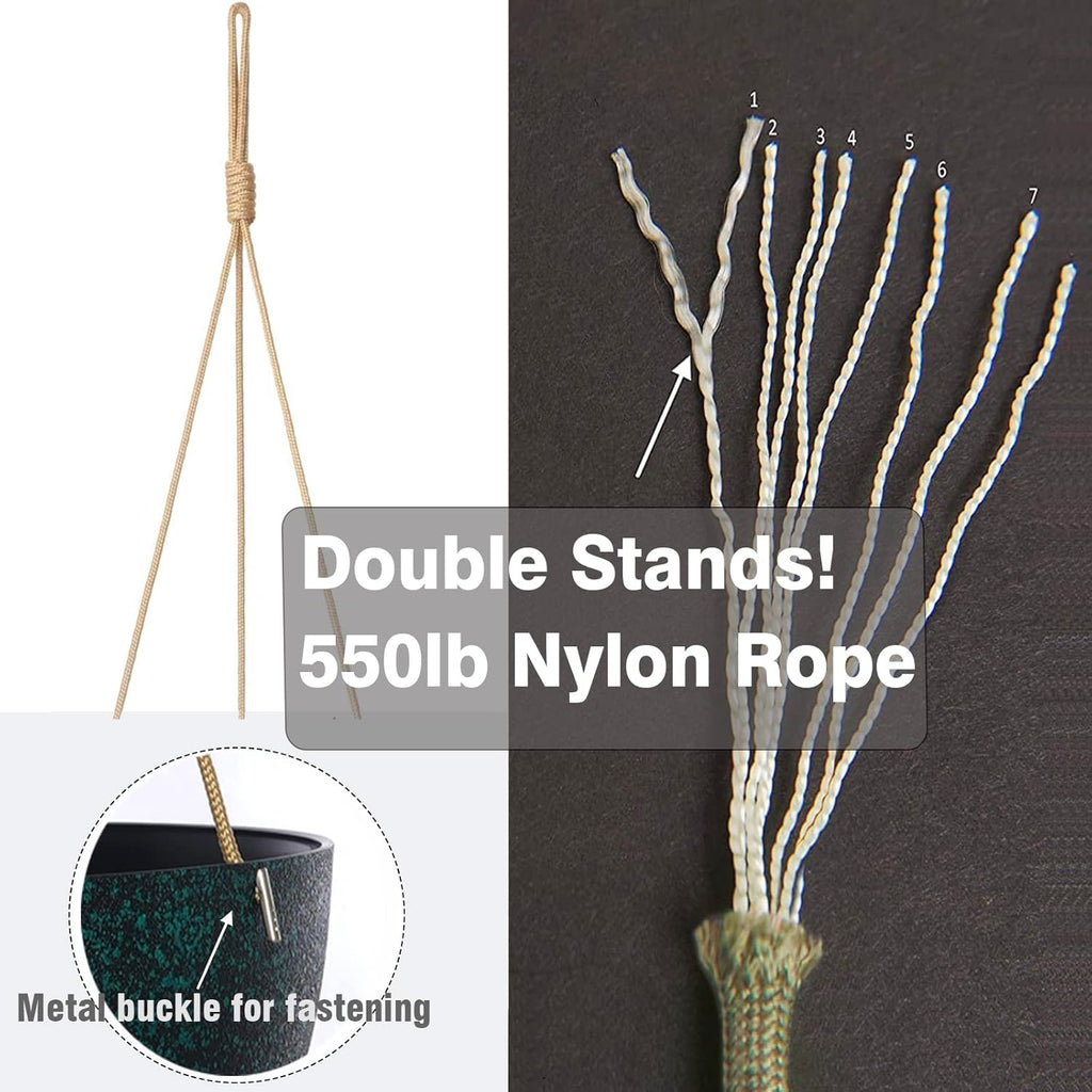 12 Inch 2 Pack Large Hanging Planters for Indoor Outdoor Plants, Plastic Hanging Basket Pots for House Plants Flowers, Black Speckles