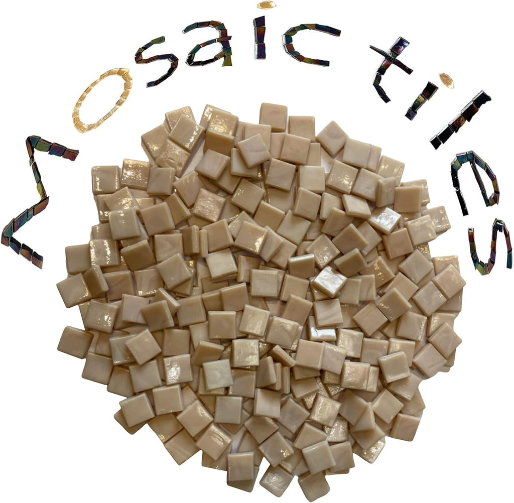 SMEIINIK 1.1lb Bulk Single Iridescent Color Mosaic Tiles for Crafts, Glass Mosaic Pieces for Mosaic Puzzles, Stained Glass Tiles for Mosaic DIY, Mosaic Making Supplies(AJ83+3-23)