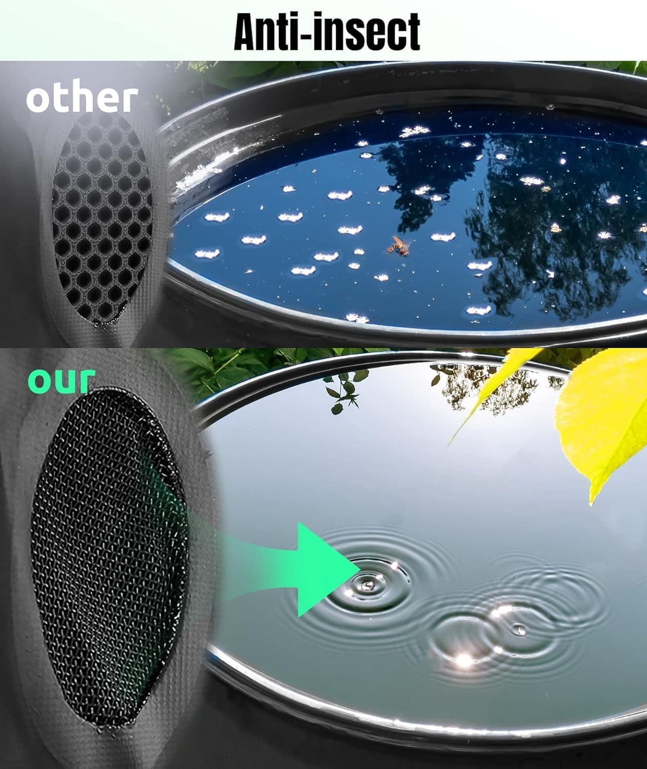 Collapsible Rain Barrel, Portable Water Storage Tank, Rainwater Collection System Downspout with tick Marks Portable Water Storage Tank (Black, 100 gal)