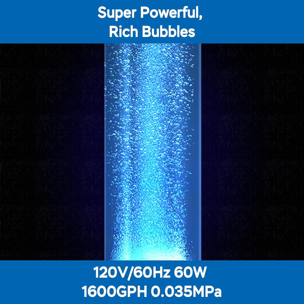 AquaMiracle Linear Air Pump ZP-40/ZP-60/ZP-100/ZP-200 for Pond Aeration, 635/950/1600/4000GPH Septic Air Pump Pond Aerators for Outdoor Ponds, Waste Treatment, Aquarium, Fish Farm, Seafood Restaurant