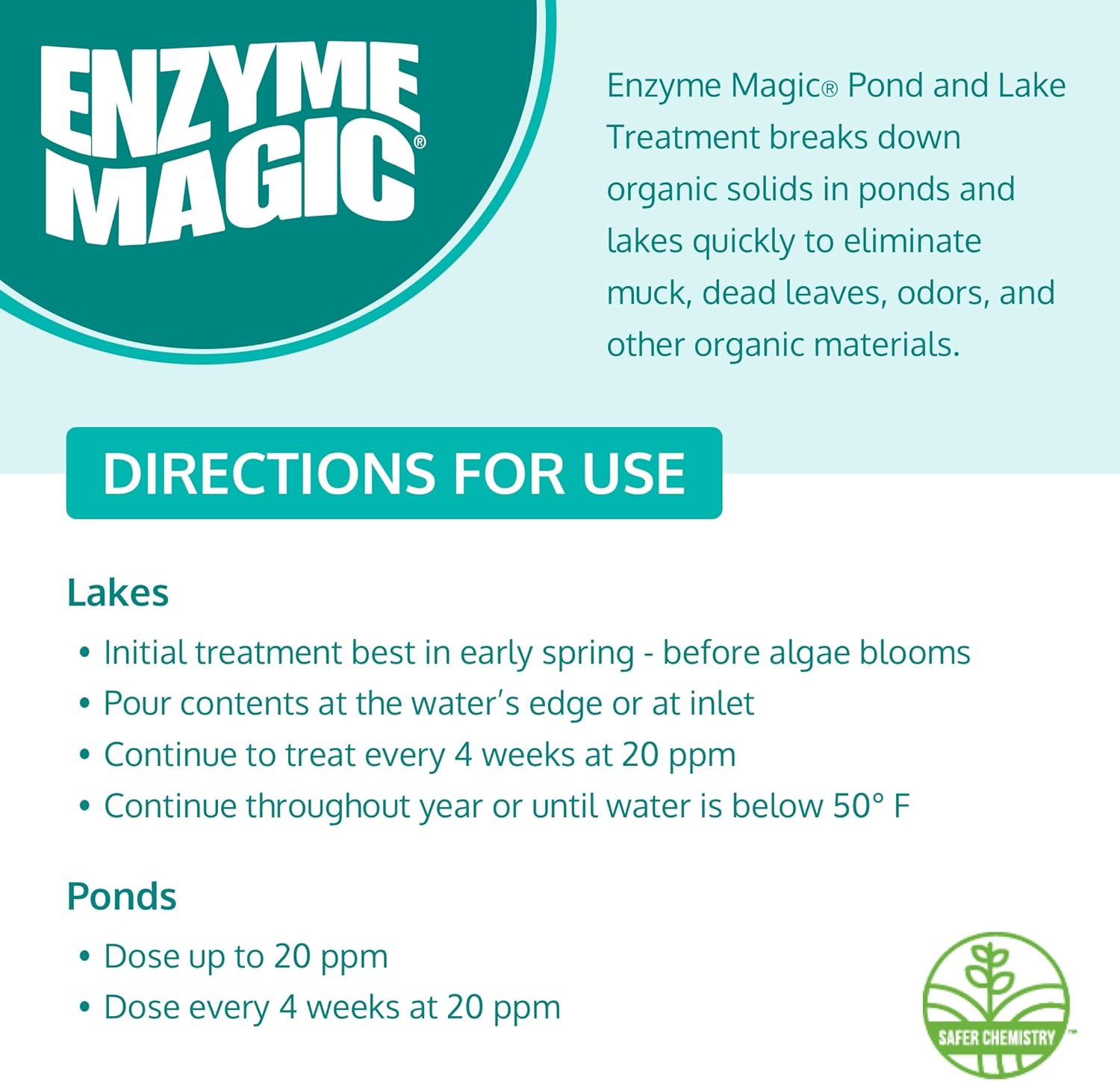 Pond and Lake Treatment – 1 Gallon