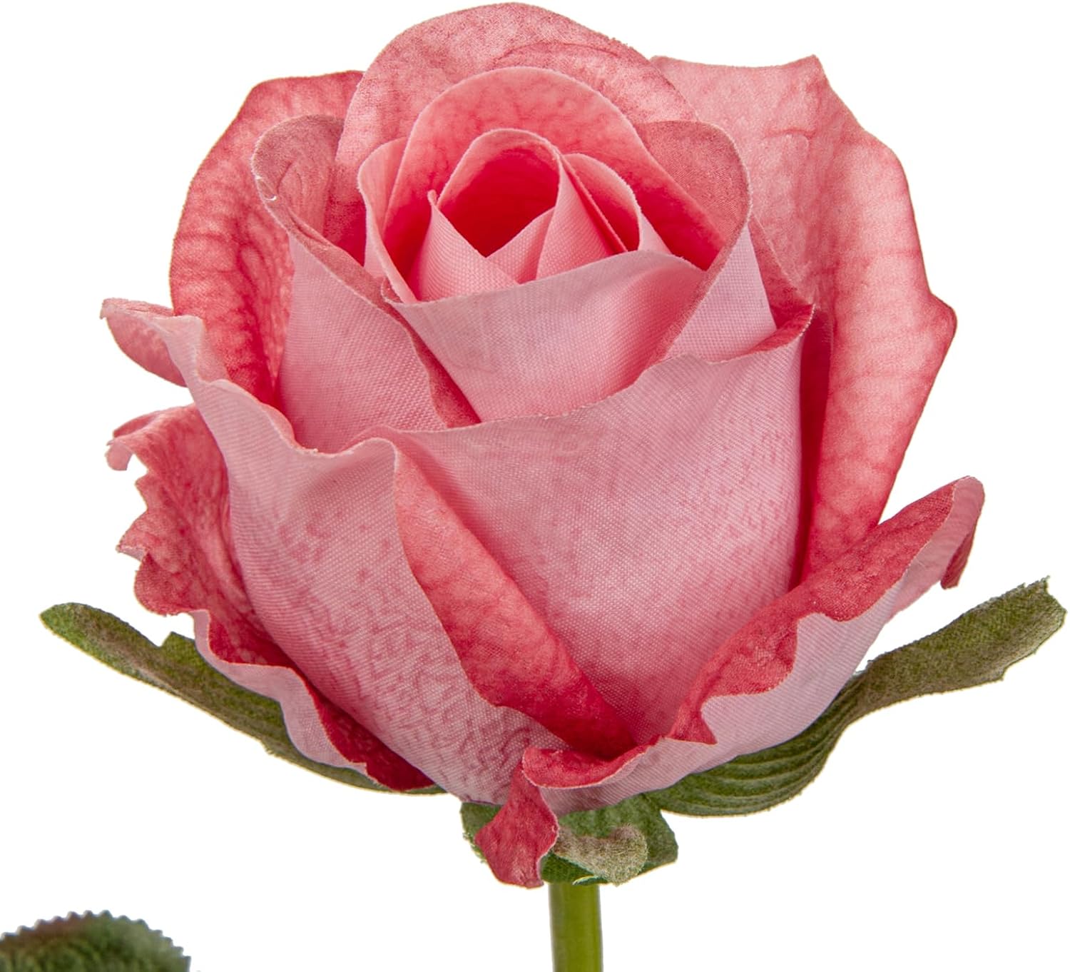 Artificial Realistic Roses Pale Red Flowers 24" Real Touch Silk Roses Bouquet Long Stems Rose for Flower Arrangement Fake Roses Decor for Home Party Wedding Table Centerpieces Roses Realistic - 5 Pcs