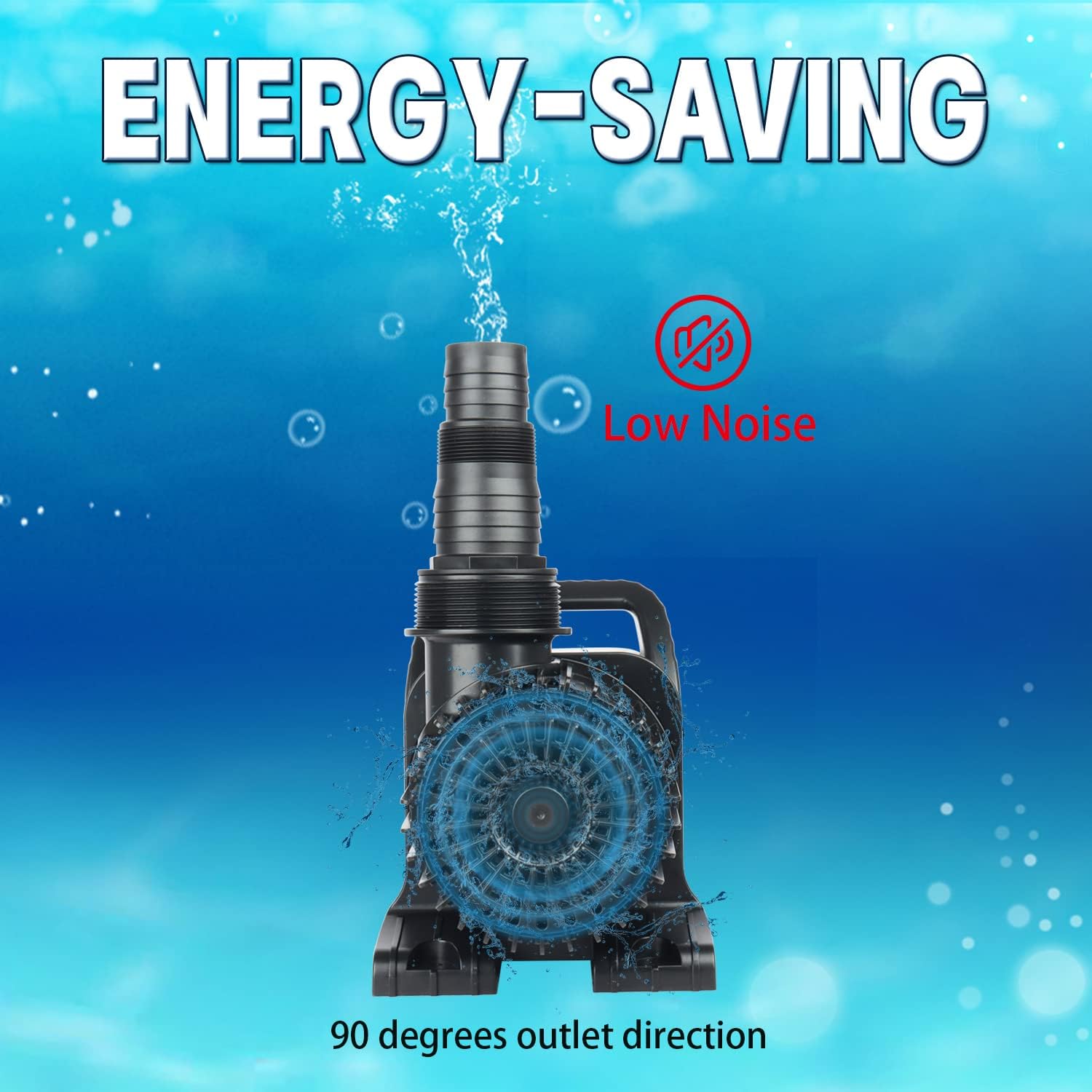 WaterRebirth (12000GPH, UL Listed) PS- High Flow Submersible Water Pond Pump - Water Fountain Aquarium UL listed (12000GPH-850W)