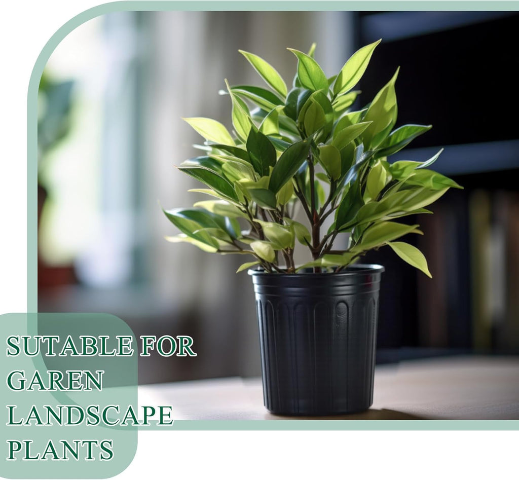 25 Pack 3 Gallon Flexible Plant Nursery Pots Plastic Seedling Starting Pots with Drainage Holes Soft Flower Pots Plant Container with Plant Labels, Black