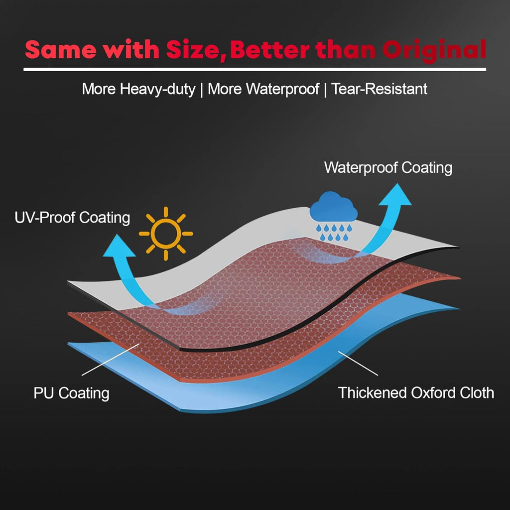 Fire Pit Cover Square 50 Inch - Outdoor Firepit Cover Heavy Duty & Waterproof, 600D Patio Fire Table Covers Large Gas Fire Pit Accessories Fade & Weather Resistant Brown - 50 x 50 x 24 Inch