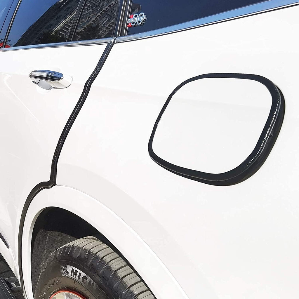 Edge Trim Black U-Channel Rubber Trim Edge with Metal 1/2" X 3/8" - Fit Gap 3/64" to1/4 Car Door Edge Sealing Strip, PVC Weather Stripping with Steel, Metal Edge Protector, 12FT
