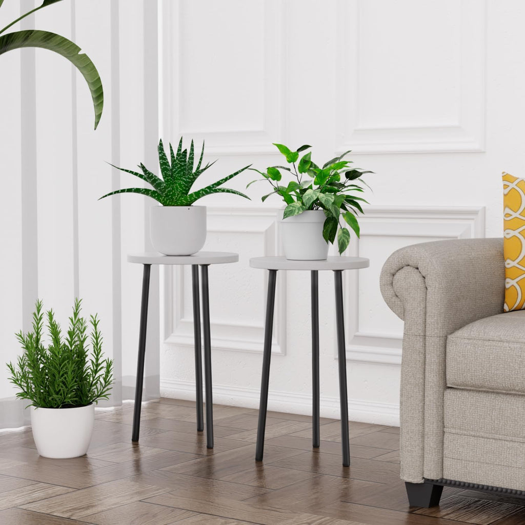 Plant Stand Indoor 20 Inch: Mid Century Plant Holder 2 Pack Corner Plant Stand - Tall Plant Table for Indoor Plants Home & Garden Decor