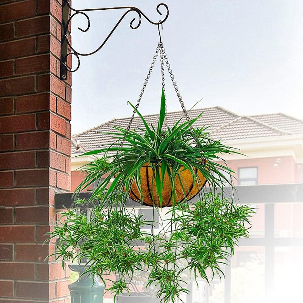 EROCK 2Pcs Coco Liners for Planters Hanging Basket, Round 8/10/12/14/16 inch Thick Coconut Coir Coco Fiber Liners for Planters Garden Patio Porch Window Plants Flowers Pot Indoor Outdoor (14 inch)