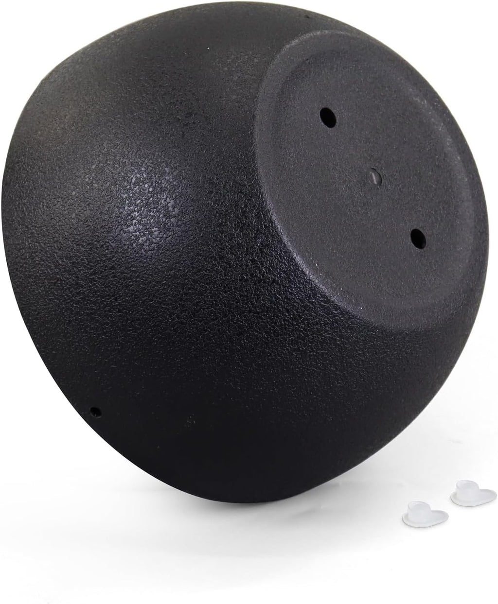 12 inch Large Hanging Planters for Indoor Outdoor Plants, 2 Pack Hanging Flower Pots with Drainage Holes and Chain for Garden Porch, Plastic Hanging Baskets for House Plants, Black