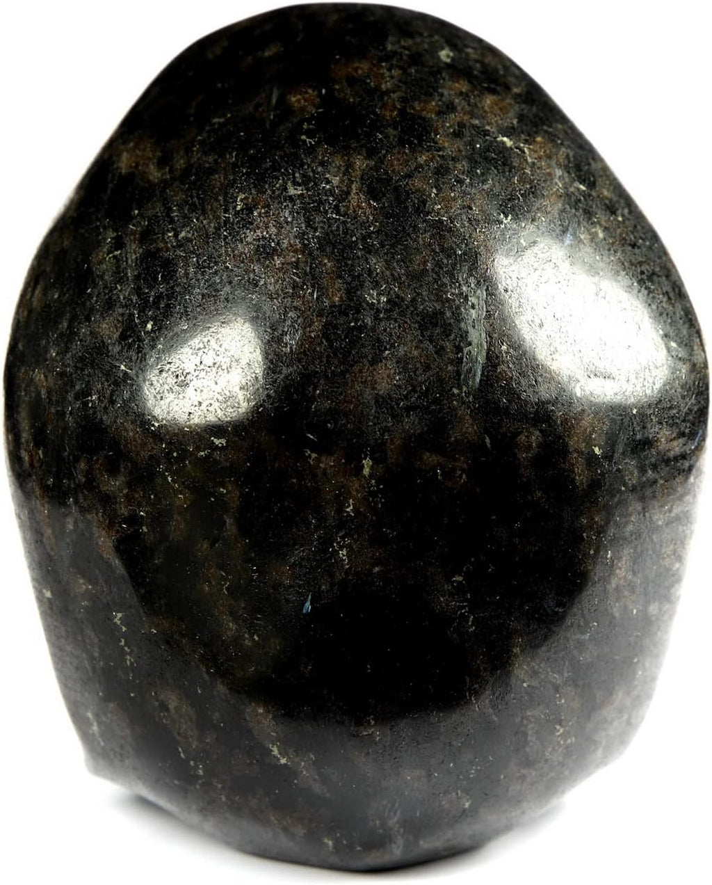 Skullis 5.0" Russian Arfvedsonite Hand Carved Crystal Skull, Super Realistic, Crystal Healing, Hand Carved Gemstone Fine Art Sculpture, Reiki Healing Stone Statue. z8