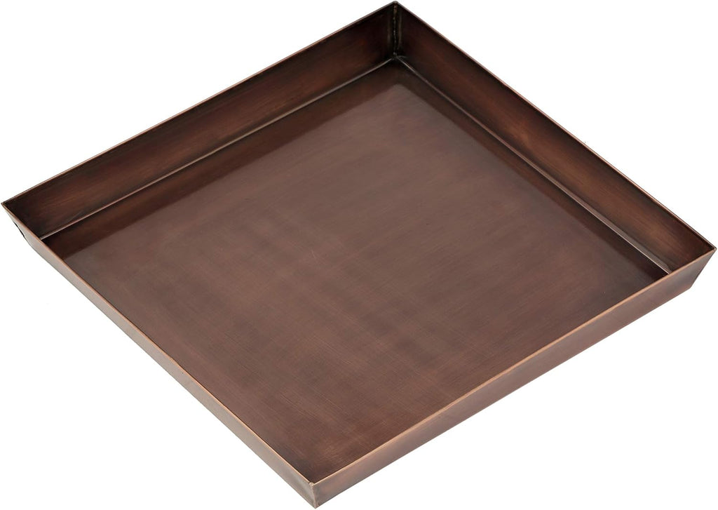 H Potter Tall Planter with Tray Large Outdoor Planters Decorative Copper Flower Pots Indoor Garden Urn Plants Herbs Porch Patio Hallway Entryway Home