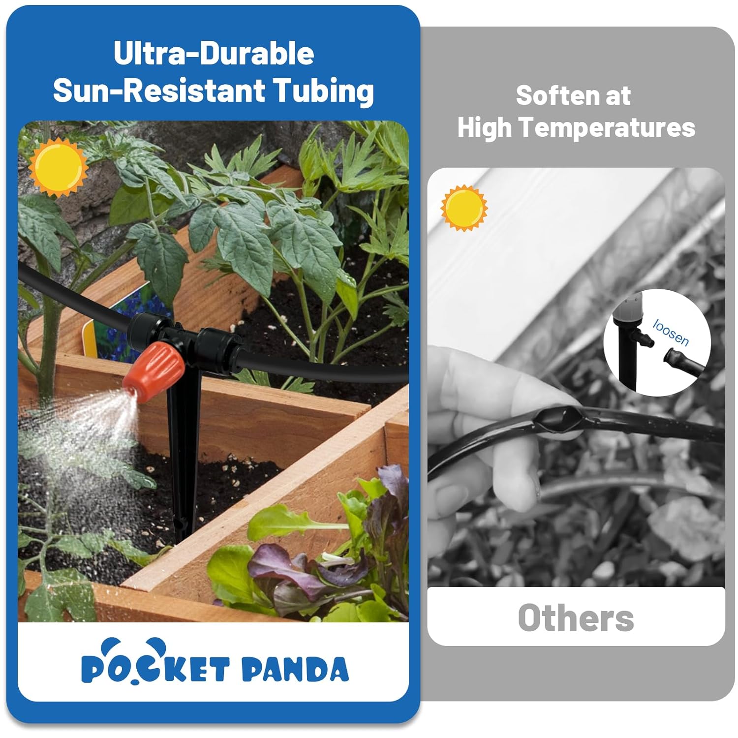 120FT Drip Irrigation Kit for Garden, Quick-Connect Raised Bed Watering System with 1/2" & 1/4", Plant Accessories, Drip Line Kit for Greenhouse, Raised Bed, DIY Micro Sprinklers Set for Yard Outside