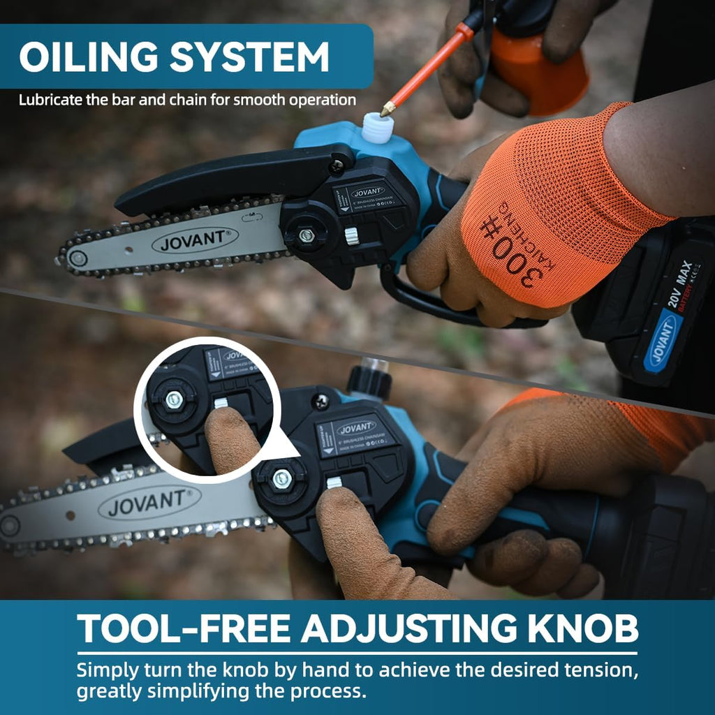 Electric Pole Saws for Tree Trimming,2-In-1 Mode Wireless Pole Saw for Cutting Branches and Wood,with Portable Bag and 2-20V 2A Battery