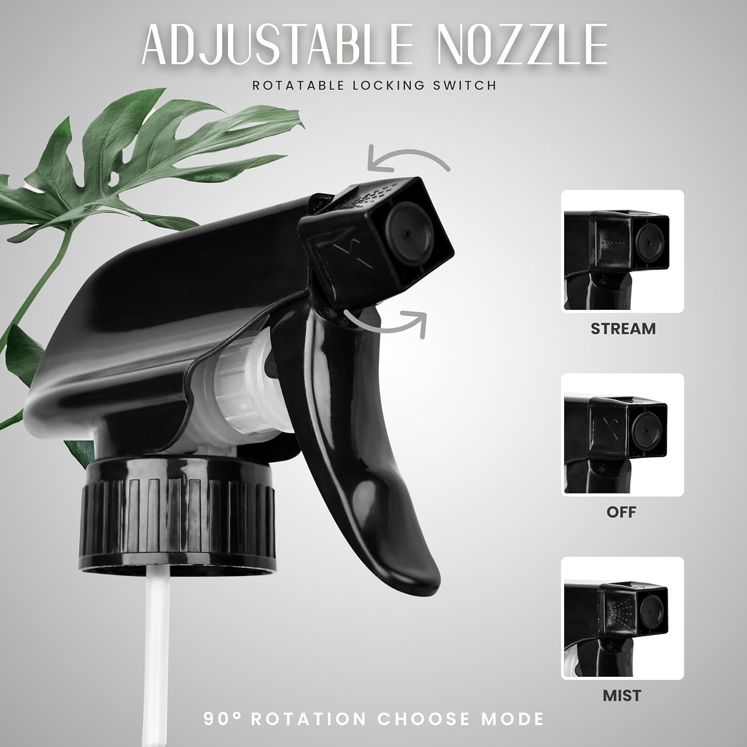 16oz Empty Glass Spray Bottle with Silicone Sleeve Protection - Refillable Containers for Cleaning Solutions, Essential Oils, Misting Plants - Including 2 Sprayers (Clear, 1 PACK)