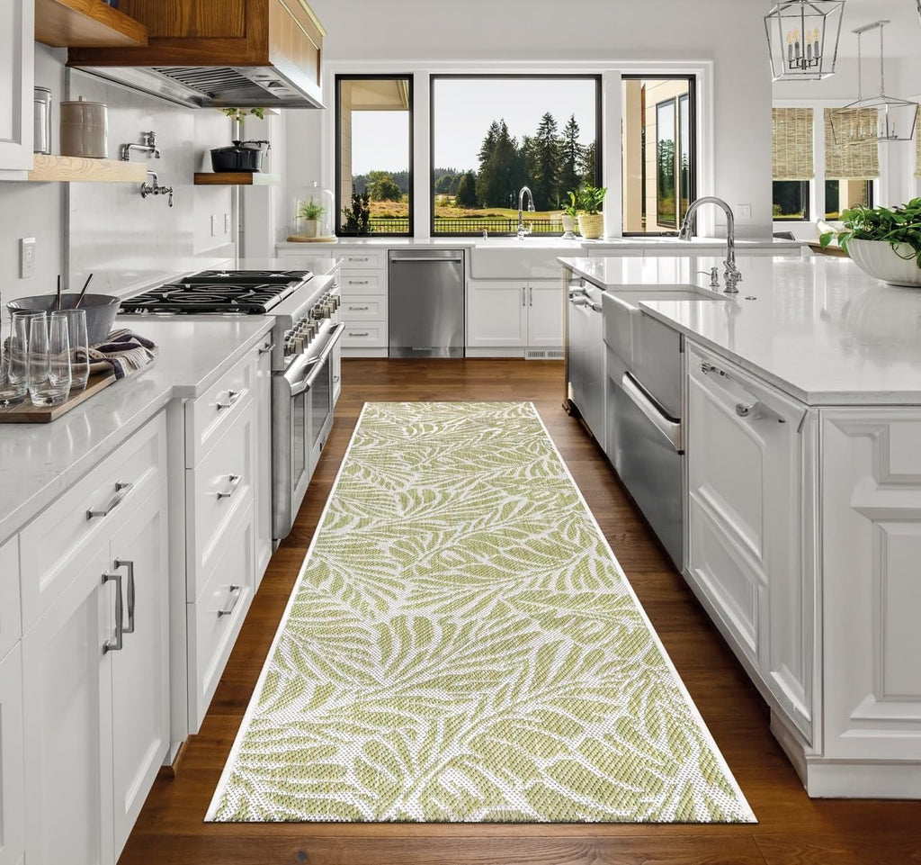 Keen Home Design Terrace Outdoor Runner Rug - 2x6 Washable Indoor/Outdoor Rug for Patio, Kitchen, Balcony, Beach, Garden, Deck and Porch, Size: 2'2"x5'7"