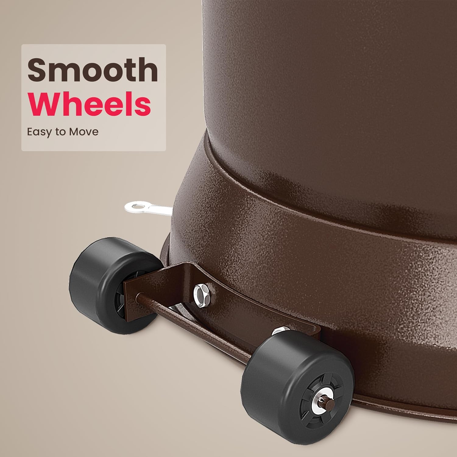 PAMAPIC 48000 BTU Patio Heater with high-strength waterproof cover, Propane Heater for Outdoor Use 2 in 1 Table Design, Double-Layer Stainless Steel Burner,Residential, Gray (Brown)