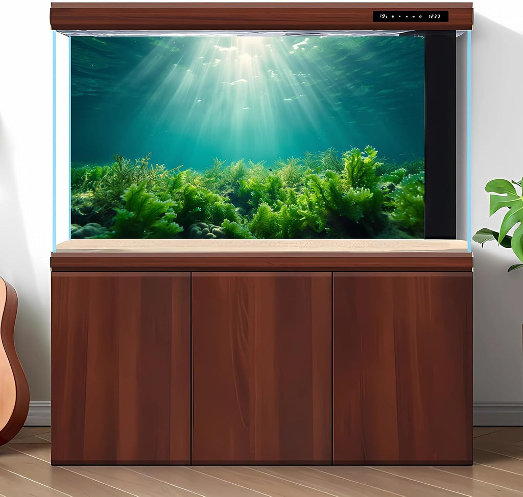 Deep Ocean Fish Tank Background Under The Sea Aquatic Plants Aquarium Background Underwater Corals Sunray Terrarium Backgrounds Tropical Fish Ocean World Aquarium Backgrounds Decorations 36x24in