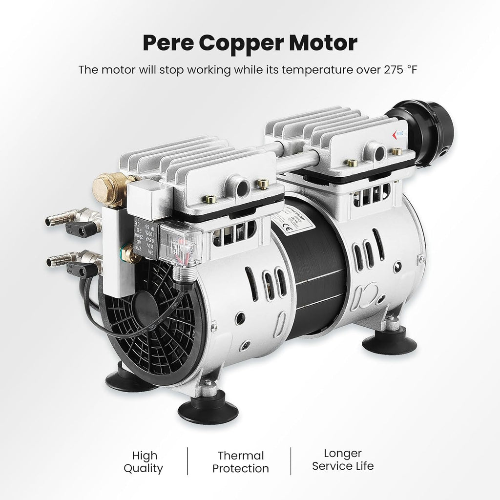 Pond Aerator, 5.2 CFM for Pond and Lakes Up to 3 Acres, 3/4 HP Compressor with Timer, Aeration Pumps for Deep Water Oxygen Circulation