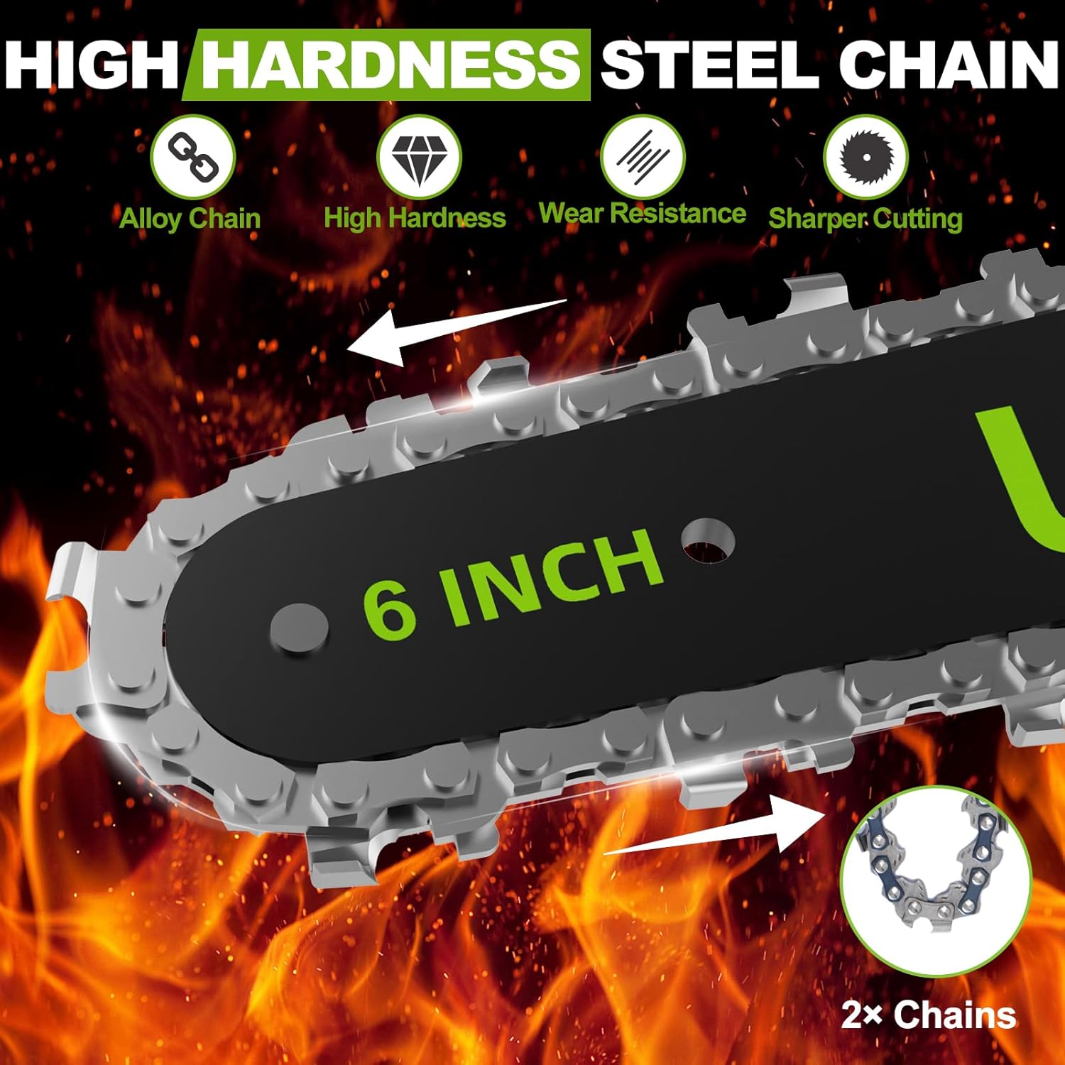 Mini Chainsaw Cordless, Electric ChainSaw for Makit a 18V Battery, 6 Inch Handheld Small Pruning Chain saw, Portable Chainsaw For Tree Trimming, Wood Cutting, DIY Gift, Women(Battery Not Included)