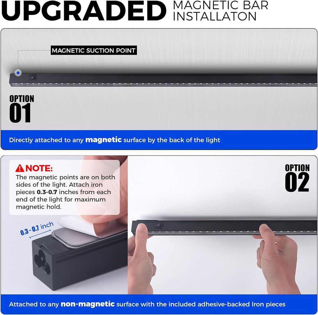 Barrina T5 Grow Lights for Indoor Plants, 4FT 160W (8 X 20W) Plant Grow Lights Indoor with Magnetic Bar, Linkable Plant Growing Lamps with Black Cover, Plug and Play, Yellow, 8 Packs