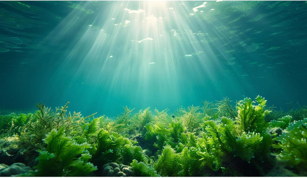 Deep Ocean Fish Tank Background Under The Sea Aquatic Plants Aquarium Background Underwater Corals Sunray Terrarium Backgrounds Tropical Fish Ocean World Aquarium Backgrounds Decorations 36x24in