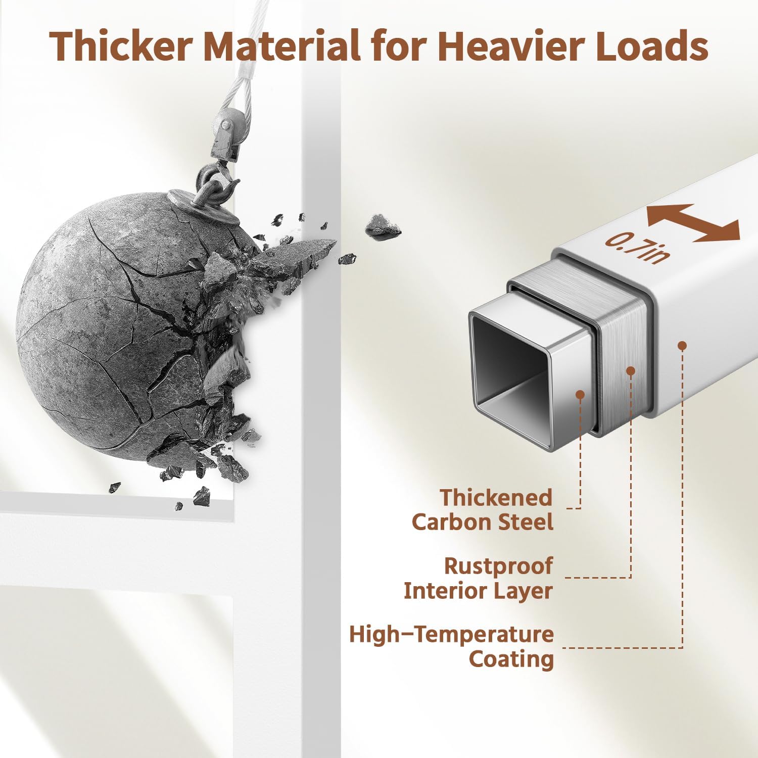 LASZOLA White 4 Tier Plant Stand Indoor Heavy Duty Rack for Modern House Planter, Metal and Wooden Vertical Organizer Decor Narrow Bathroom Floor, Sturdy Multi Level Flower Holder Raised, Cat Proof