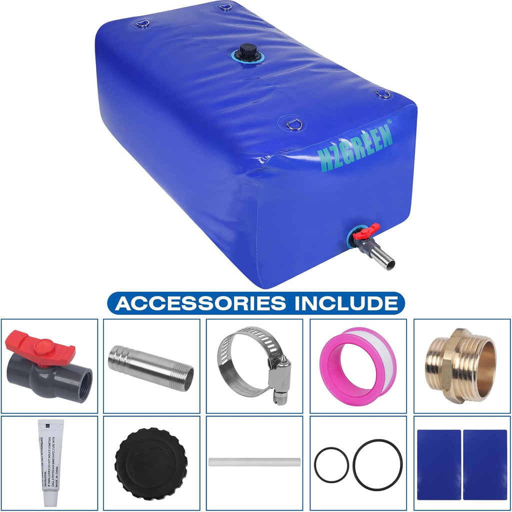 Water Bladder 1000L/260G Water Tank Storage Container Foldable Portable Large Capacity Soft Bag Suitable for Outdoor Easy to Carry Out