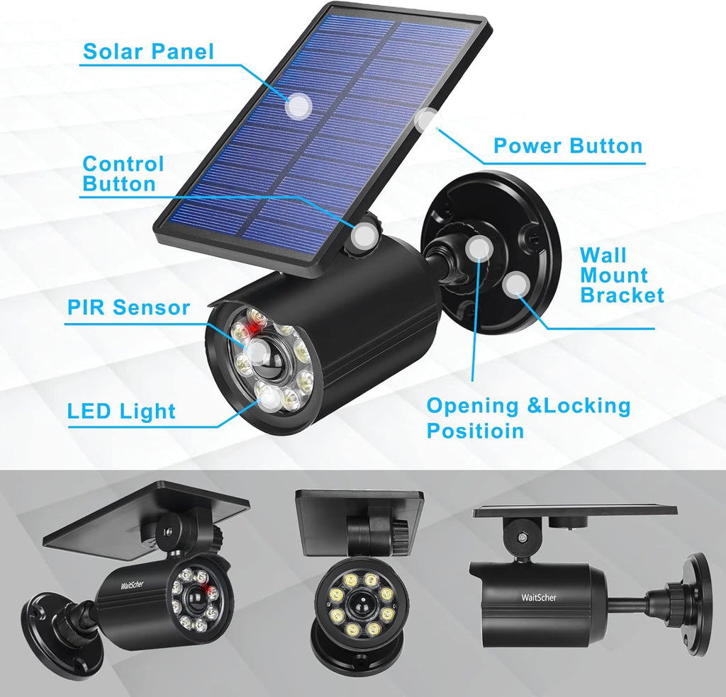 Solar Motion Lights Outdoor Waterproof 3600mAh Solar Security Flood Light for Outside Garden Driveway Path Deck Landscape Yard(2pack)