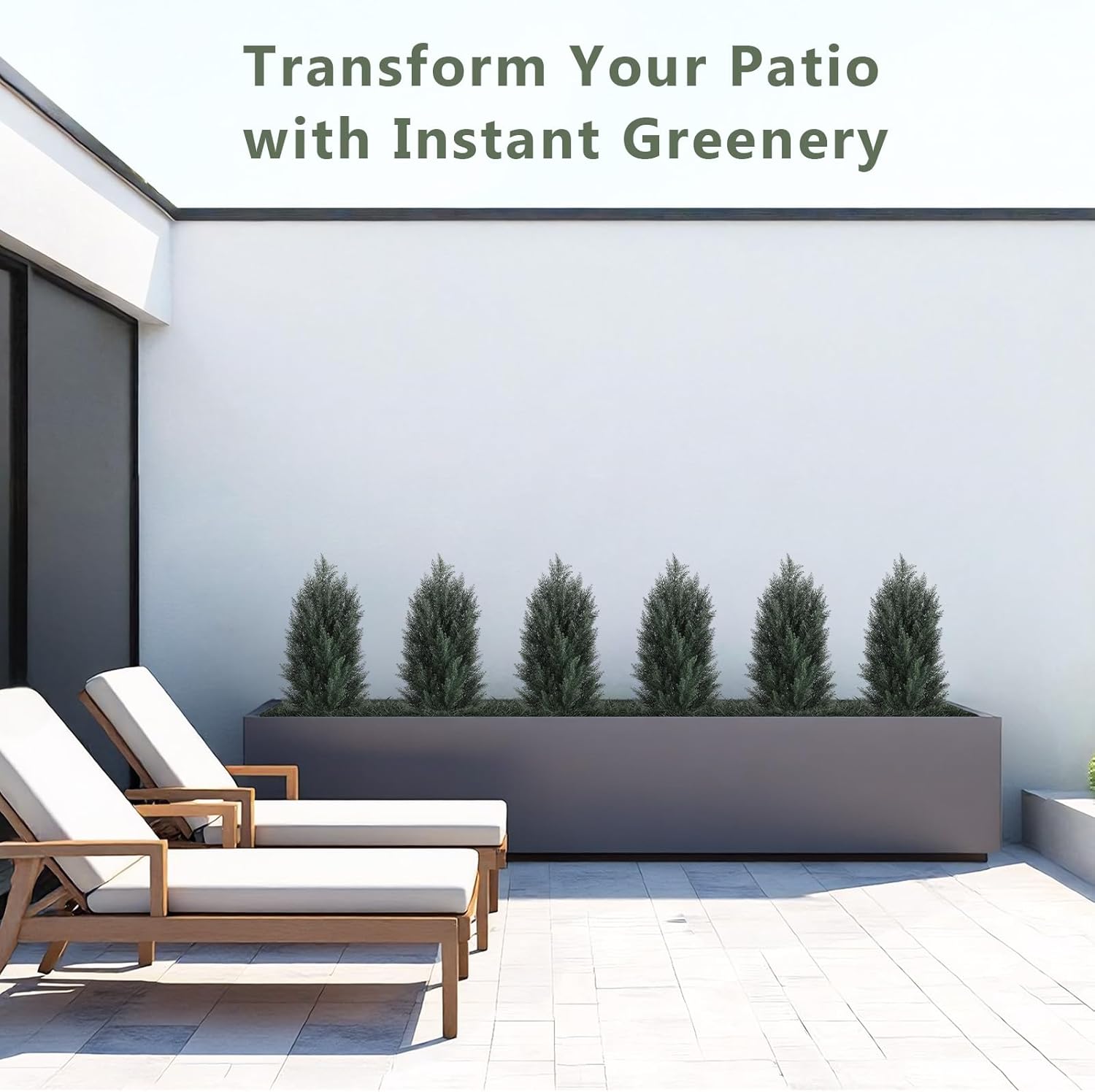 THE BLOOM TIMES 3ft Topiary Trees Artificial Outdoor 2 Pack – UV Resistant Faux Cedar Pine Cypress Bushes and Shrubs, Fake Potted Plants for Front Porch Outside Planter Patio Decor, Set of 2 (3 Foot)