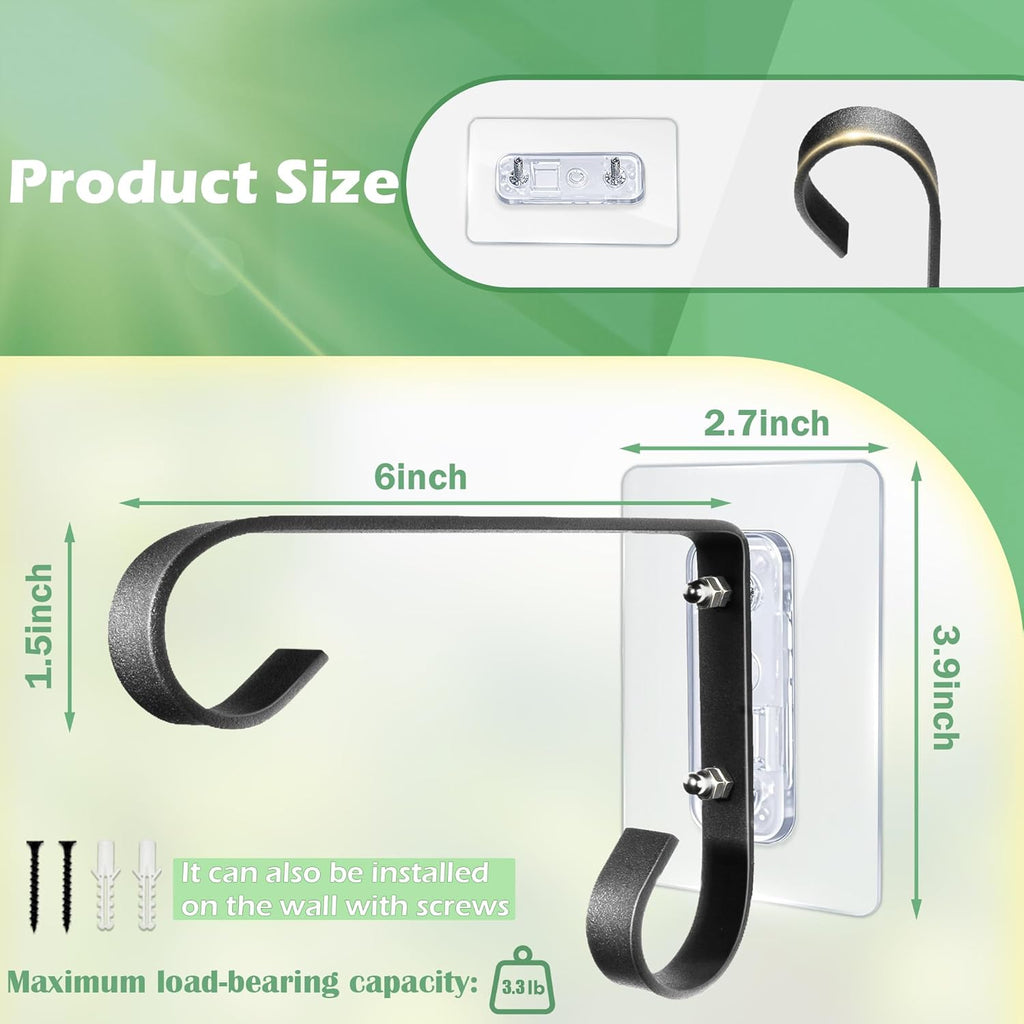 Bird Feeder Hanger Window Mount: Metal Hanging Bird Feeder 6Inch - Geometric Window Hummingbird Feeder - for Outside Decorative - 4pcs