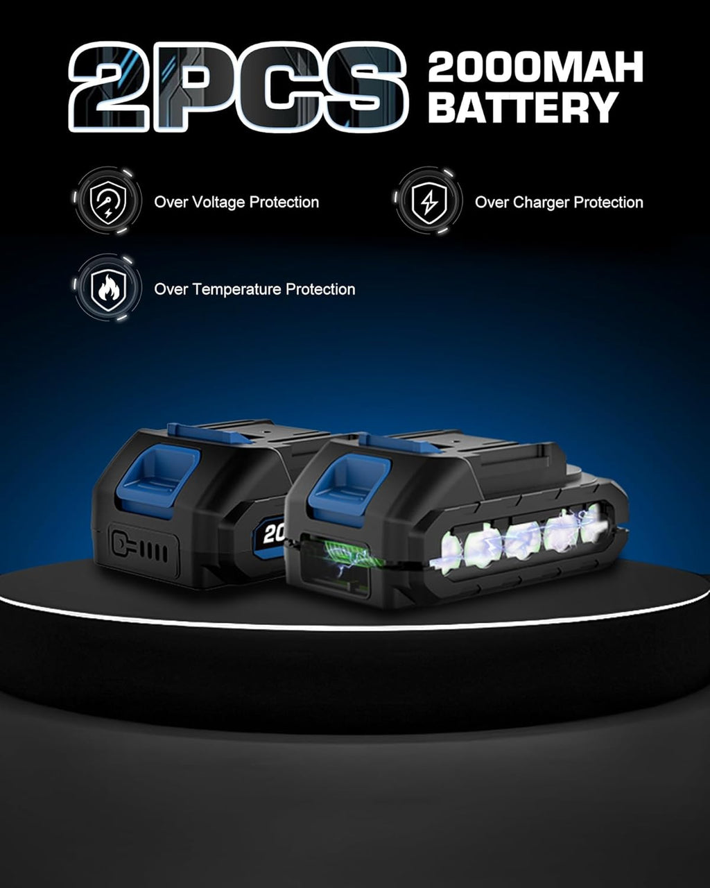 LUXTER 5-in-1 Cordless Pole Saw & Hedge Trimmer Brushless Electric Mini Chainsaw Auto Oiling 15-FT Max Reach Pole Saw for Tree Trimming Trimmer Limb Branch Cutter 2 X 2.0Ah Battery & Charger Include