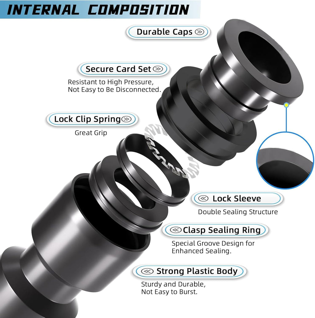 40PCS Push-to-Connect Drip Irrigation Emitters for 1/4 inch Irrigation Tubing, Two-Way Connection Adjustable Vortex Drip Emitters with Stake, Irrigation Dripper Sprinklers for Drip Irrigation System
