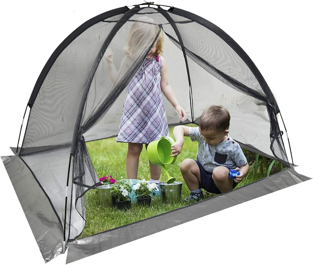 Pond Cover Dome: Protective Netting Tent for Outdoor Fish Koi Ponds Garden Leaves Vegetable Plant Care Use 5X7FT