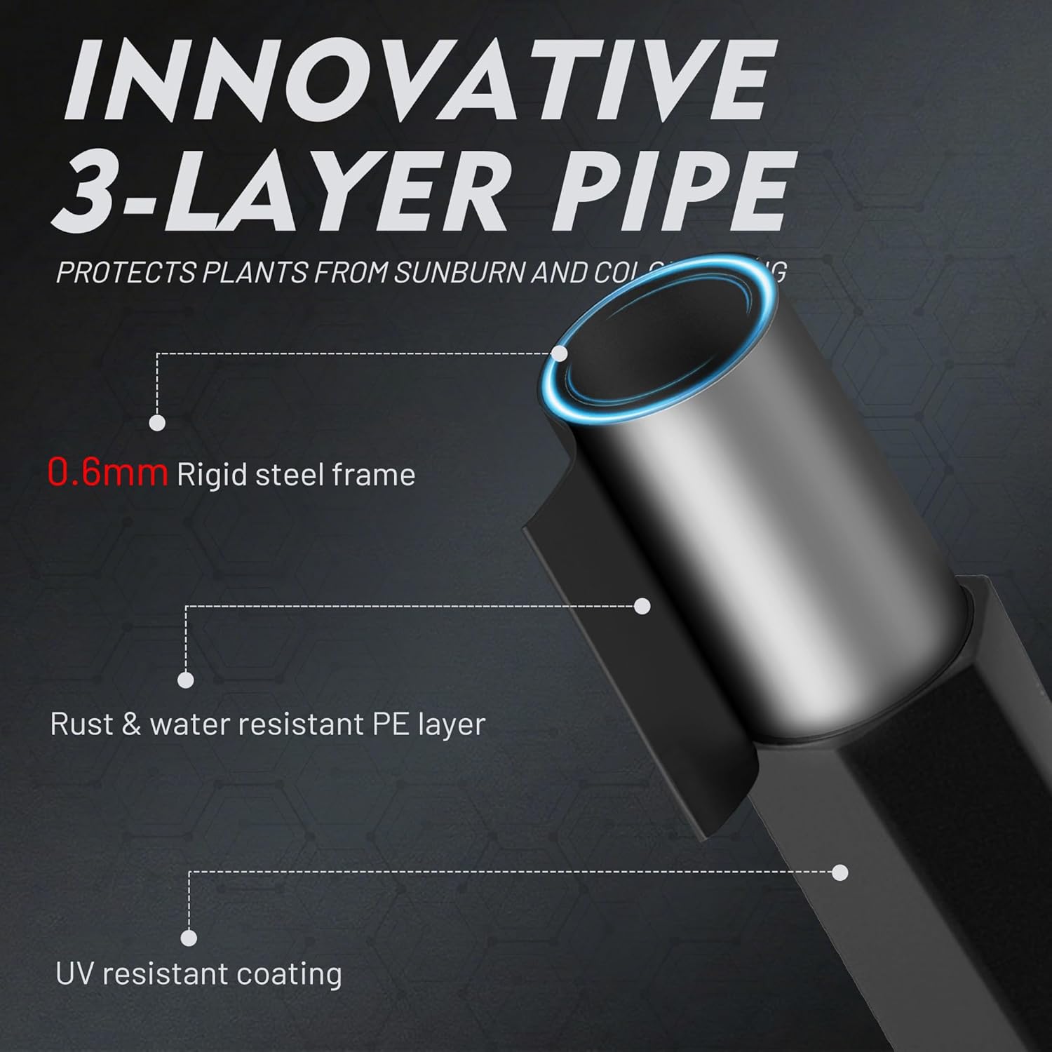 Garden Trellis for Climbing Plants Outdoor, 3.7FT Tall Metal Obelisk Trellis, 41.3" Umbrella Trellis for Potted Plants, Mushroom Top Trellises for Vines, Rose, Clematis, Pea, Bean, Tomato