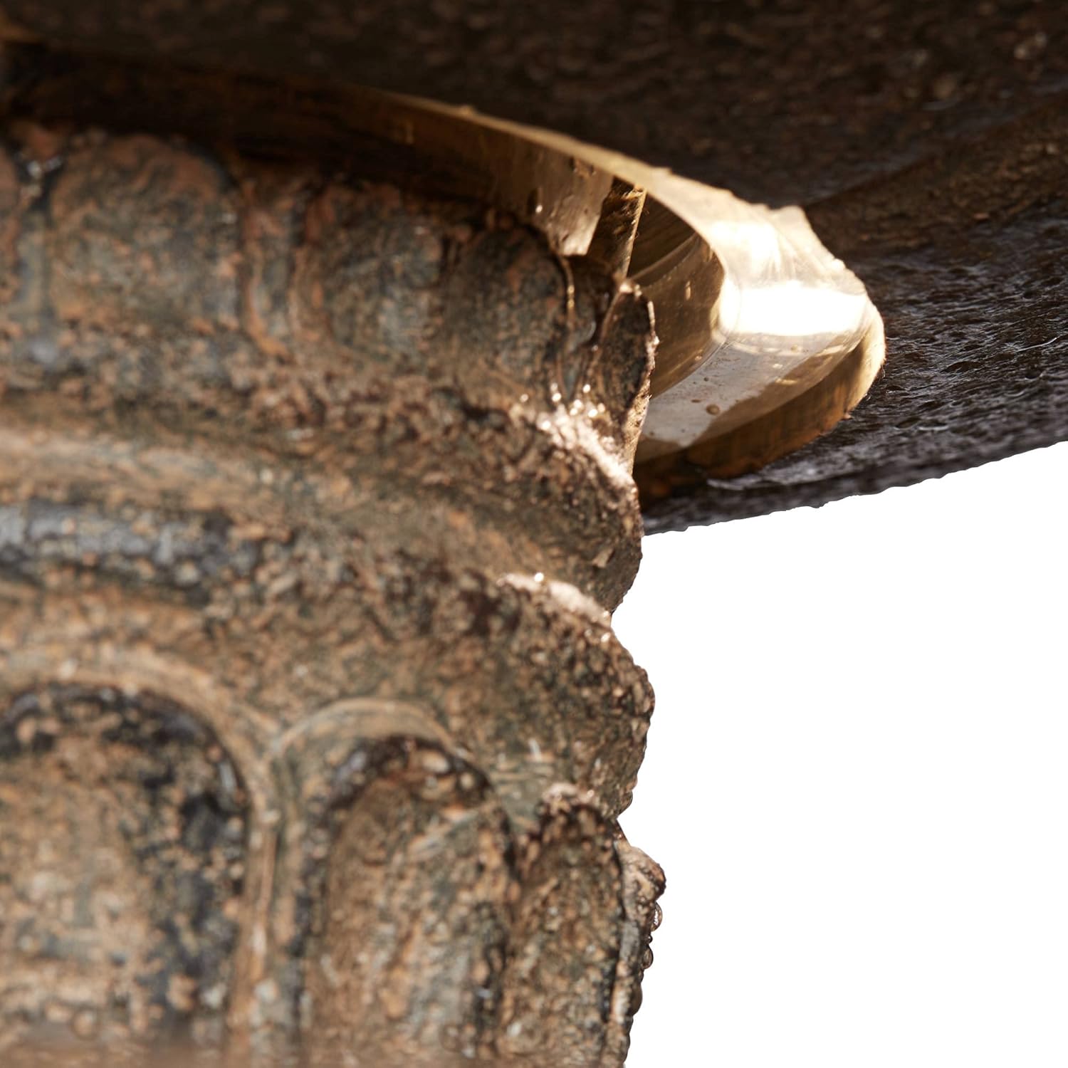 Farron 46" High Large Italian Outdoor Decor Gray Faux Stone Floor Fountain with Light LED Waterfall 3-Tier Standing Basin Water Feature for Outside Garden Patio Yard Backyard Porch - John Timberland