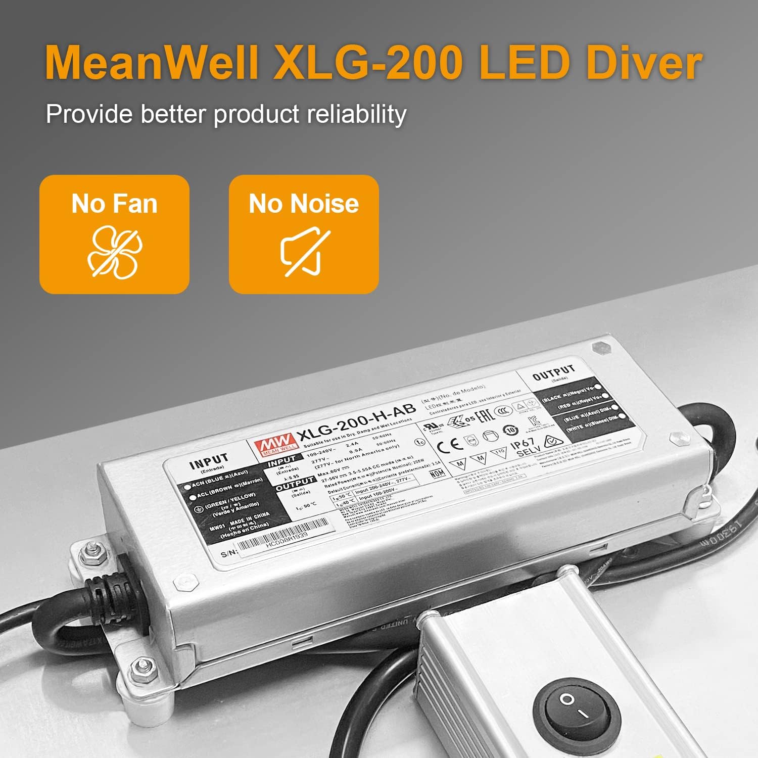 IMVSINCERE LED Grow Lights, BC200W Full-Spectrum LED Grow Light with Samsung Diodes Dimmable