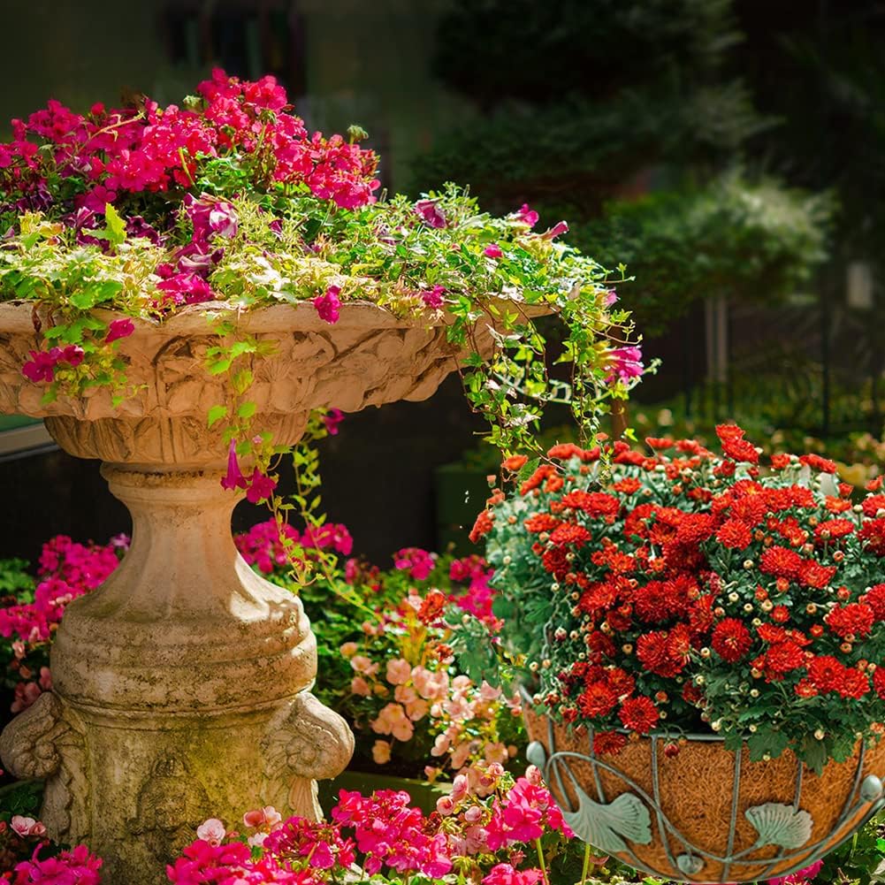 2PCS Hanging Basket Liners Coco Liner 18 Inch Round Coconut Coir Basket for Plants Replacement for Hanging Basket 100% Natural Coconut Fiber Plant Basket Liner for Garden Planter Flower Pot