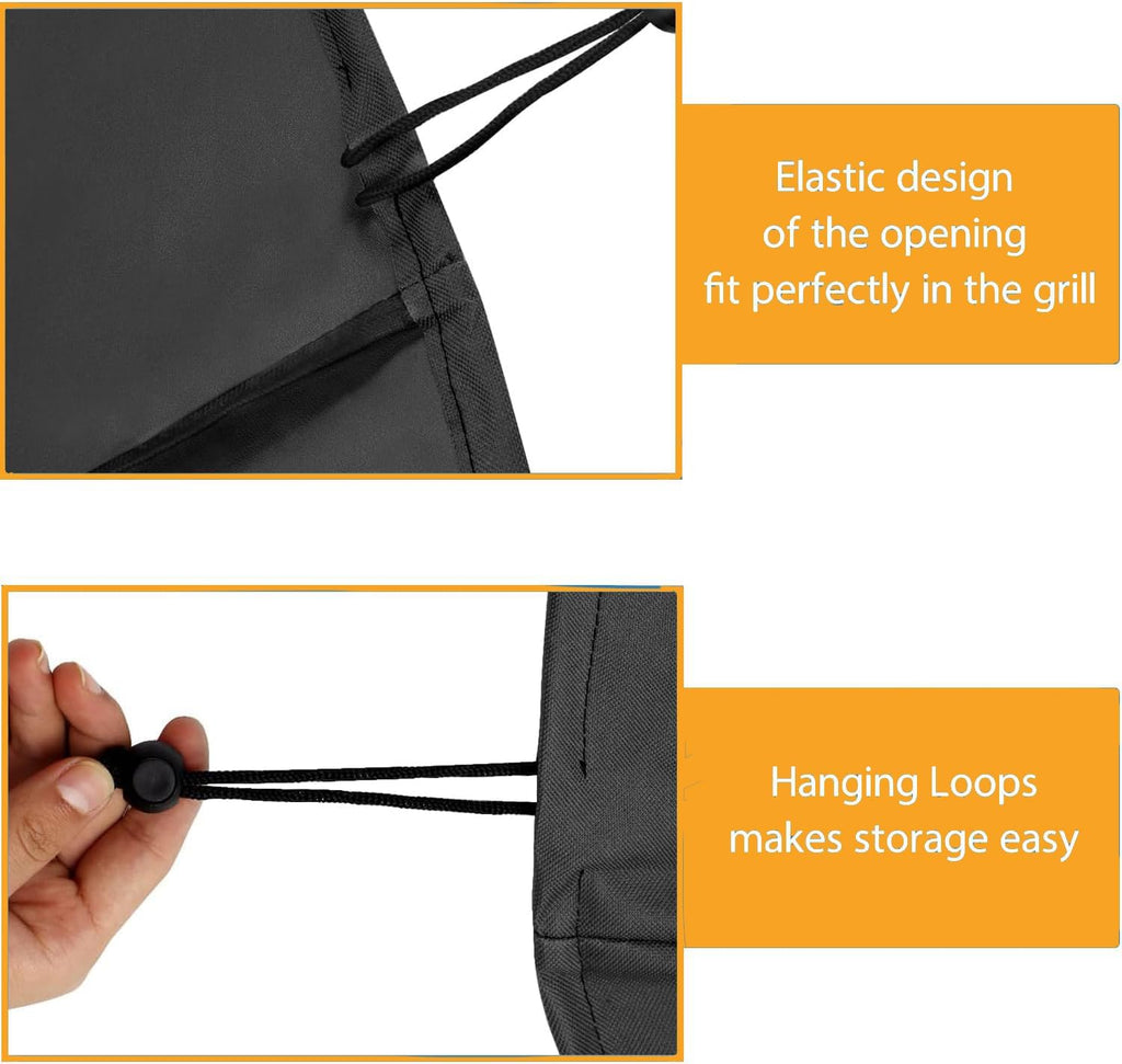 Fire Pit Cover, 32" x 32" x 16" Square Gas Fire Pit Cover, Waterproof 600D Heavy Duty Square Patio FirePit TableCover, Full Coverage Dustproof Anti UV Outdoor FirePitCover