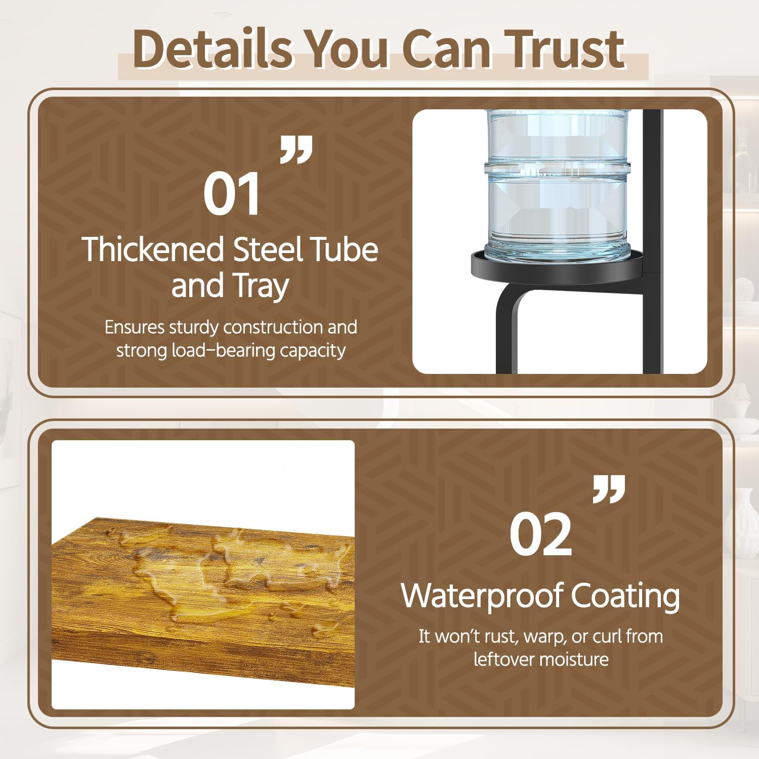 LASZOLA Black 5 Tiered Tall Plant Stand Indoor with Heavy Duty Metal Tray, Large Multi Level Vertical Planter Rack for Narrow Corner, Sturdy Rustic Tall Orchid Flower Shelving Holder for House Decor