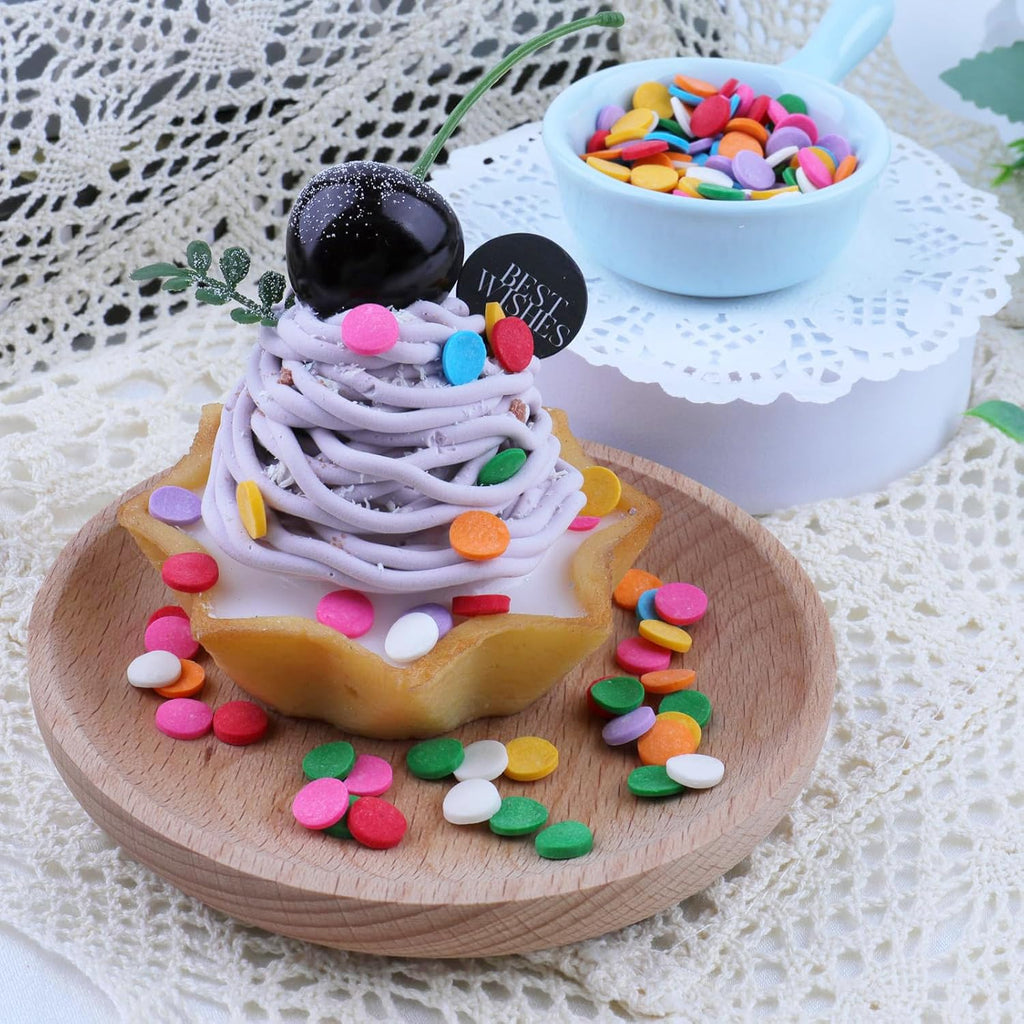 Rainbow Confetti Sprinkles for Cake Decorating, Perfect for Ice Cream, Cookies, Cupcake and Cookies Topper