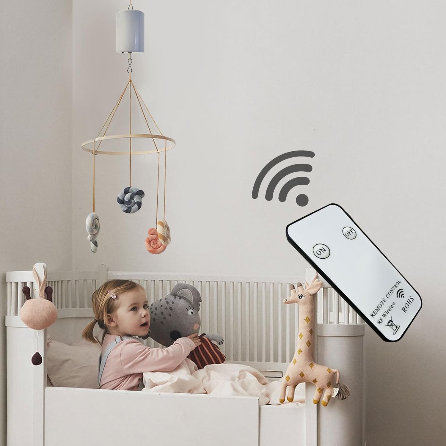 Disco Ball Wind Spinner Mirror Ball Hanging Display Rotating Spinner, Garden Decor with Mini Remote Controller for Battery Operated Motor-20 RPM