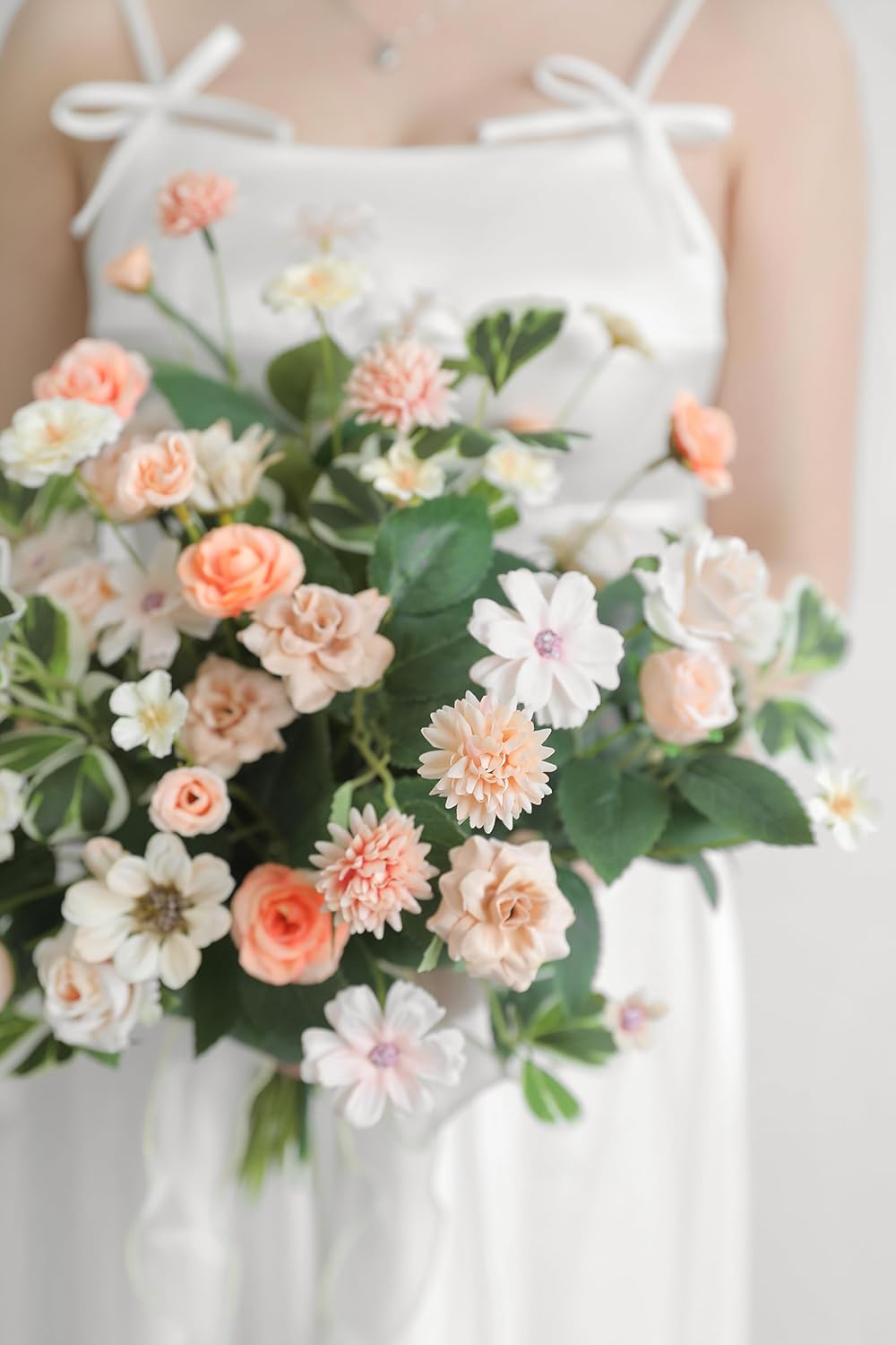 Serra Flora Faux Flower Heads Mini Artificial Flower Heads Fake Flowers Multicolor Small Silk Daisy Peony Flower Heads for Craft Garland Wedding Party DIY Home Decoration