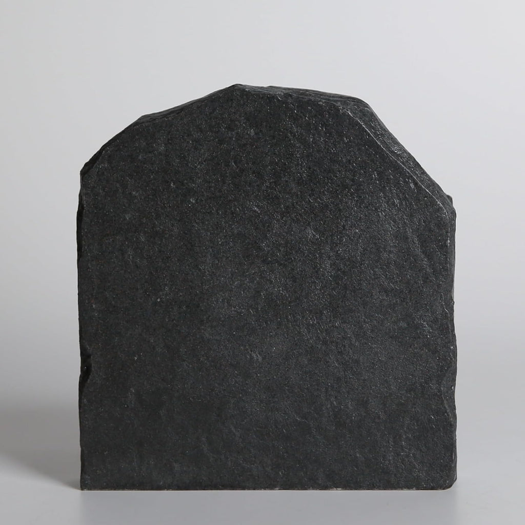 Ten Commandments Tabletop Decor - 6.8-Inch Black Stone Religious Sculpture for Home, Office, or Religious Decor Inspritional Table Decor