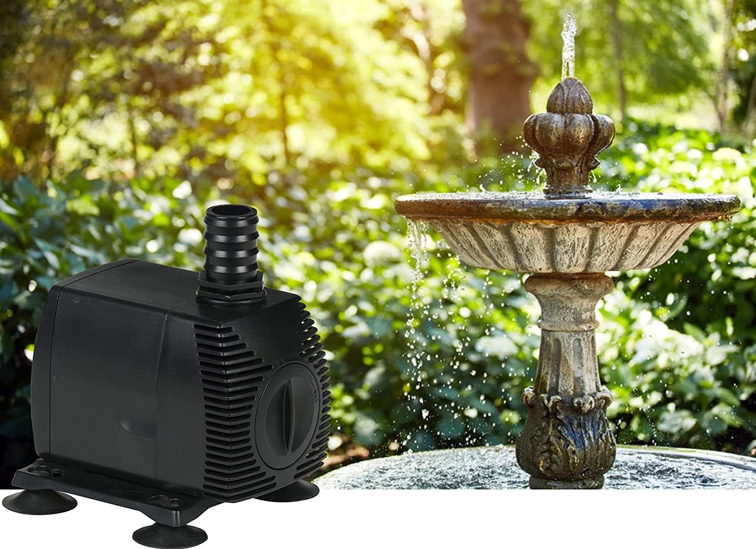 Little Giant PES-800-PW 115-Volt, 875 GPH Magnetic Drive Fountain/Pond Pump with 15-Ft. Cord, Black, 566721