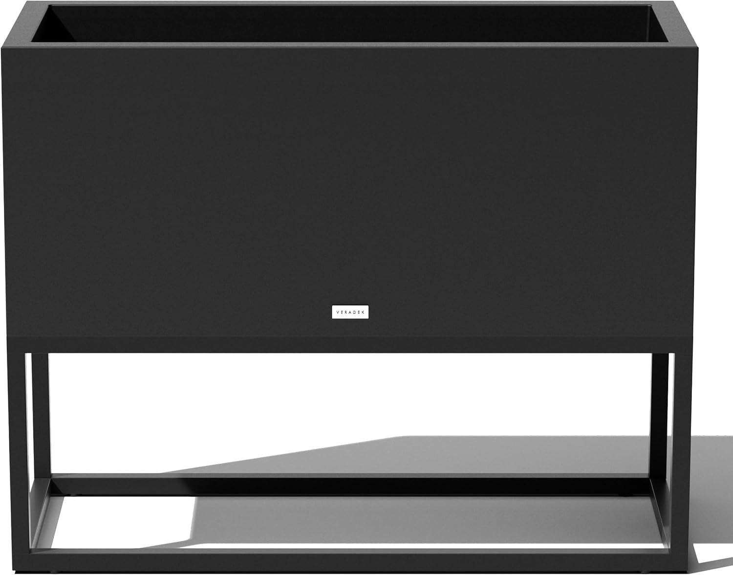 Veradek Block Series Raised Long Box Planter for Patio & Garden | Durable All-Weather Use with Aluminum Stand | Modern Décor for Herbs, Flowers