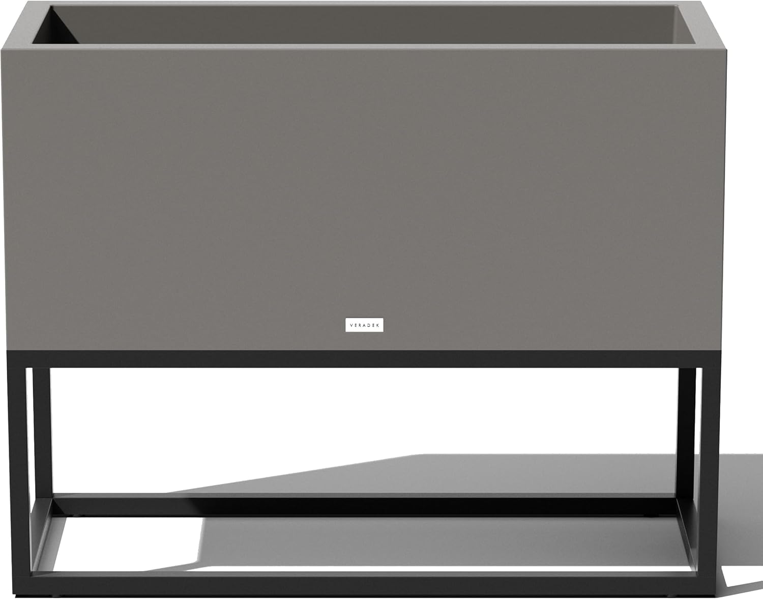 Veradek Block Series Raised Long Box Planter for Patio & Garden | Durable All-Weather Use with Aluminum Stand | Modern Décor for Herbs, Flowers