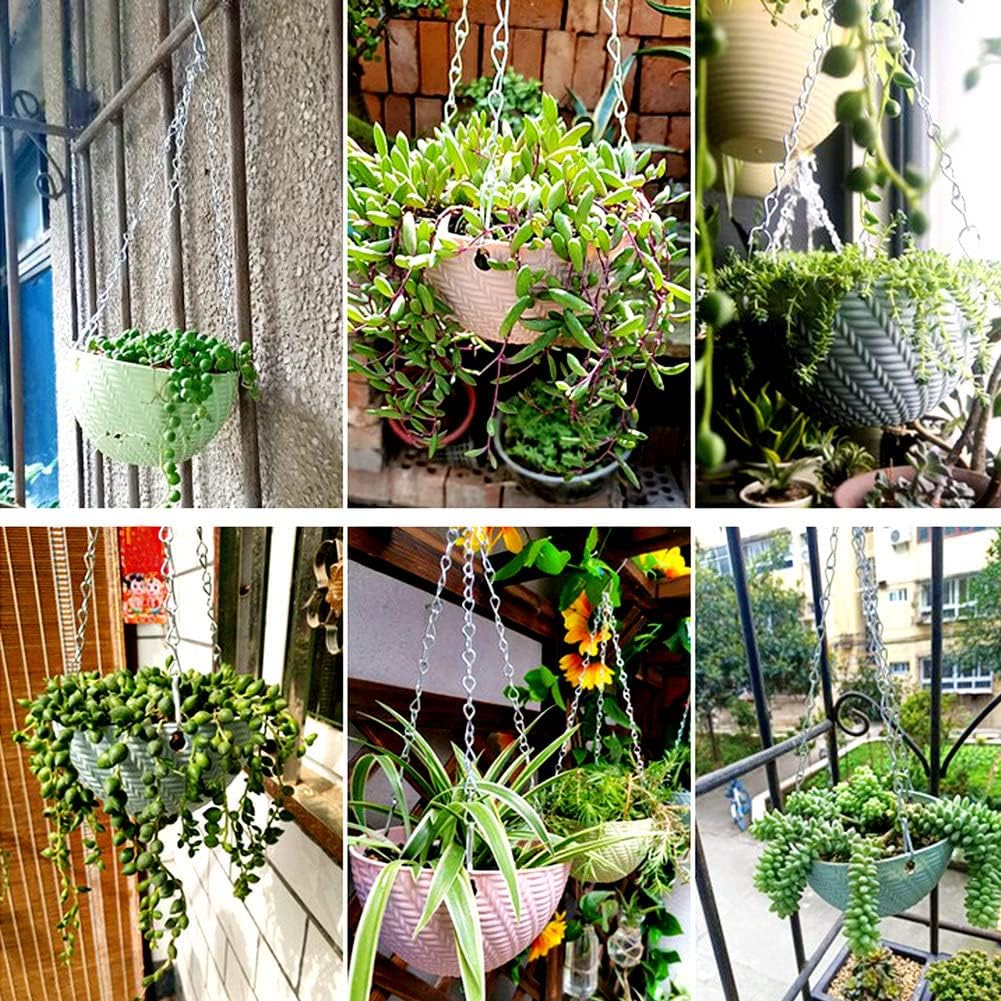 YINGFENG 4 Pack 35 Inch Silver Hanging Chain for Hanging Bird Feeders, Bird Houses, Hanging Planters, Baskets, Birdbaths, Lanterns, Wind Chimes, Billboards, Signs and Ornaments, etc