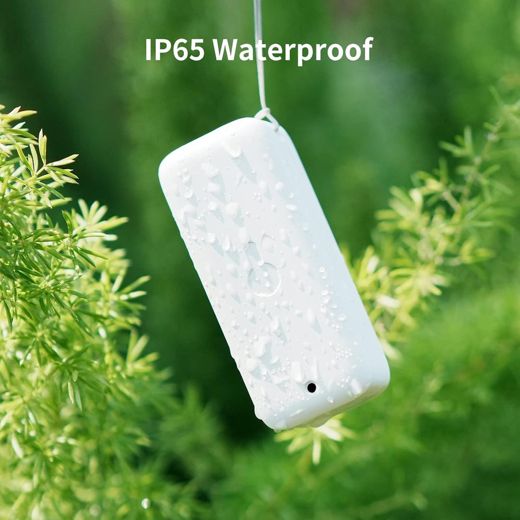 SwitchBot IP65 Indoor Outdoor Hygrometer Thermometer Wireless 3Packs, 394ft Bluetooth Range, Refrigerator Thermometer, Dewpoint/VPD/Absolute Humidity Sensor, 2-Year Battery Life, Free Data Storage