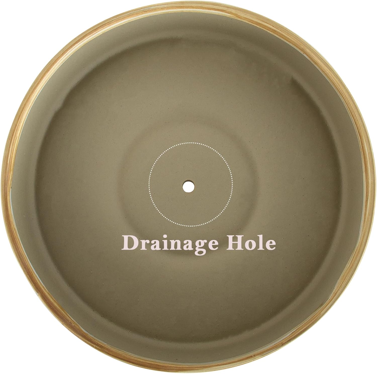 ARTKETTY Succulent Pots - 11 Inch Large Plant Pots Ceramic Bonsai Pots with Drainage Stand, Shallow Succulent Planters for Indoor Plants Decorative Flower Cactus Planter Bowl