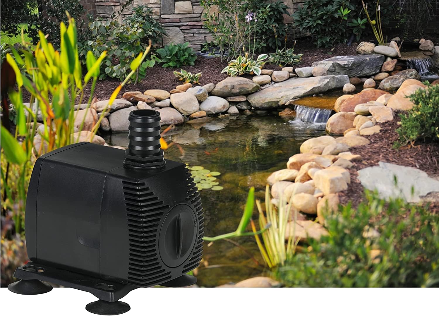 Little Giant PES-800-PW 115-Volt, 875 GPH Magnetic Drive Fountain/Pond Pump with 15-Ft. Cord, Black, 566721